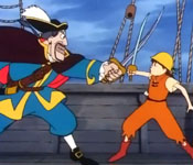 Peter Pan Dueling Captain Hook